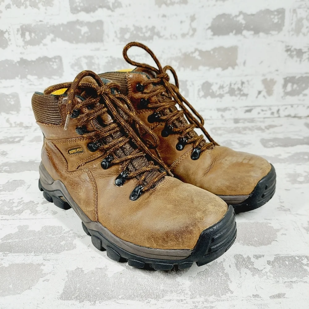 Wolverine Brown Leather Lace Up Hiking/ Work Boots W233